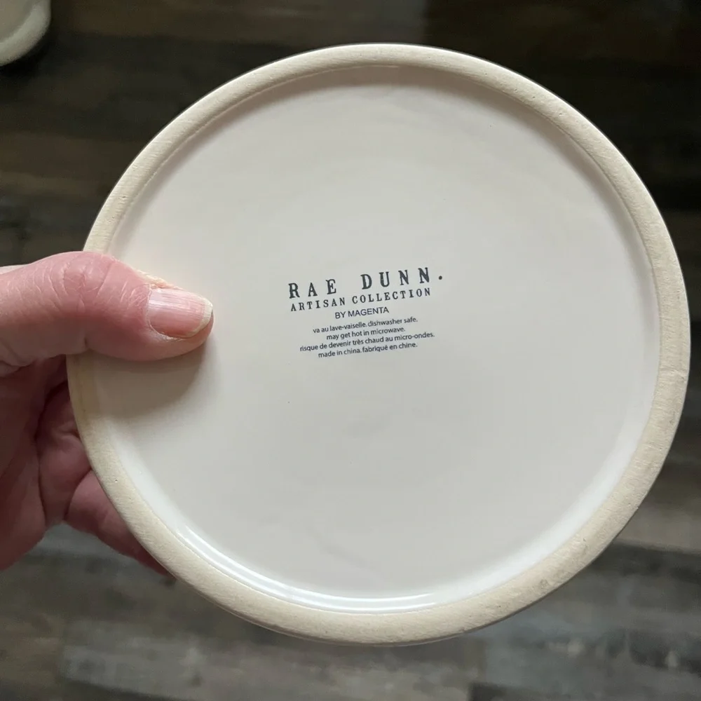 Rae dunn Cream Ceramic Bowl with 'NOSH' Text - Picture 3 of 8